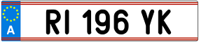 Trailer License Plate
